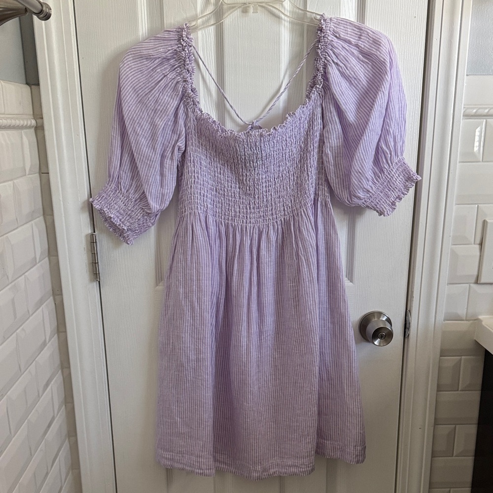 Hill House Lilac Textured Nap Dress